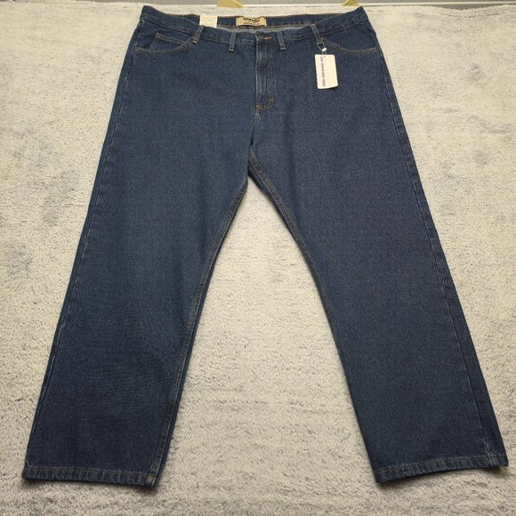 Wrangler Authentics Jeans Mens 46x30 Blue Denim Pockets